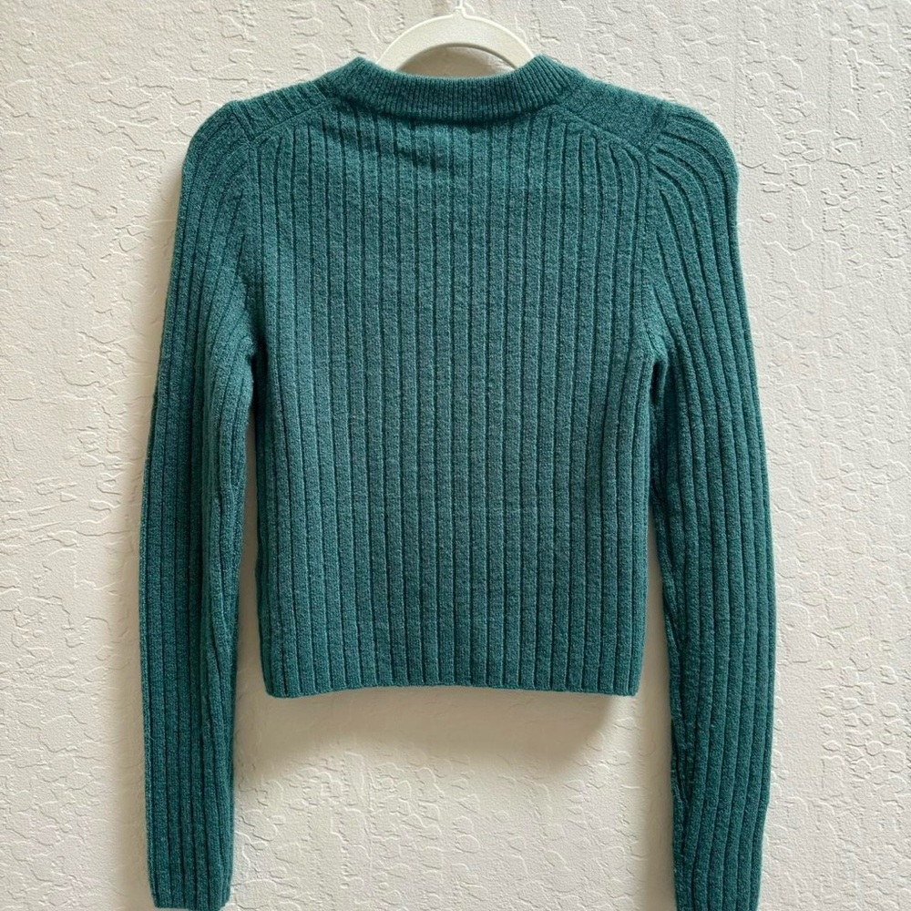 Madewell Readfield Pullover Sweater - Size XS - Green - Picture 2 of 5